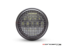 Load image into Gallery viewer, 7" Matte Black Universal Classic Metal Multi Projector LED Headlight + Mesh Grill - 12v / 75w