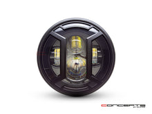 Load image into Gallery viewer, 7" Matte Black Multi Projector LED Headlight + Armour Cover