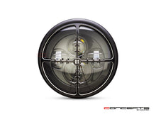 Load image into Gallery viewer, 7" Matte Black + Contrast Multi Projector LED Headlight + Cross Hairs Grill Cover