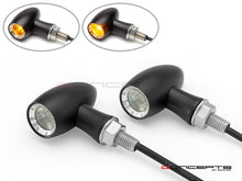 Load image into Gallery viewer, MAX LADZ Black CNC Machined Alum Mini LED Indicators / Turn Signals + Running Lights