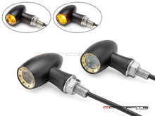 Load image into Gallery viewer, MAX LADZ Black CNC Machined Alum Mini LED Indicators / Turn Signals + Running Lights