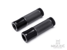 Load image into Gallery viewer, Retro Anodized CNC Machined Aluminum / Rubber Hand Grips - 7/8" (22mm)