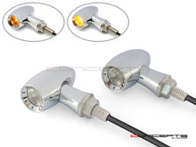 Load image into Gallery viewer, MAX LADZ Black CNC Machined Alum Mini LED Indicators / Turn Signals + Running Lights