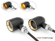 Load image into Gallery viewer, MAX "DERBY" CNC Machined Alum Classic Mini LED Indicators / Turn Signals