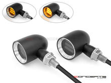 Load image into Gallery viewer, MAX "DERBY" CNC Machined Alum Classic Mini LED Indicators / Turn Signals