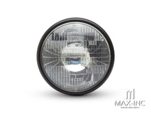 Load image into Gallery viewer, 7" Matte Black Shorty Metal Headlight - 12v / 55w Sealed Beam