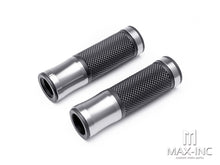 Load image into Gallery viewer, Retro Anodized CNC Machined Aluminum / Rubber Hand Grips - 7/8" (22mm)