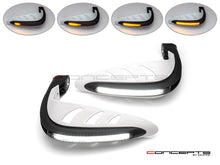 Load image into Gallery viewer, Universal LED Handguards with Integrated Daytime Running Lights + Turn Signals - Cool White / Amber