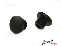 Load image into Gallery viewer, Black CNC Machined Billet Aluminium Threaded Mirror Block Off Plugs