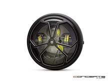 Load image into Gallery viewer, 7" Matte Black + Contrast Multi Projector LED Headlight + J-Rob Grill Cover