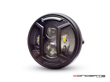 Load image into Gallery viewer, 7" Matte Black Multi Projector LED Headlight + Armour Cover