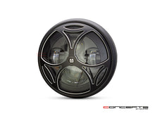Load image into Gallery viewer, 7" Multi Projector LED Headlight + Tri-Maltese Grill Cover
