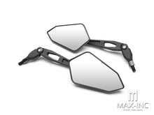 Load image into Gallery viewer, Universal Black High Quality Street Bike / Supermoto Wing Mirrors - Emarked