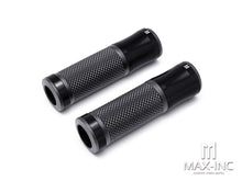 Load image into Gallery viewer, Retro Anodized CNC Machined Aluminum / Rubber Hand Grips - 7/8" (22mm)