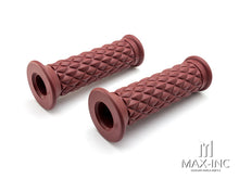 Load image into Gallery viewer, Diamond Cafe Racer Style Hand Grips - 7/8" (22mm)