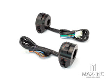 Load image into Gallery viewer, Universal Black Alloy Motorcycle Control Switch Set Combo - Fits 22mm Bars