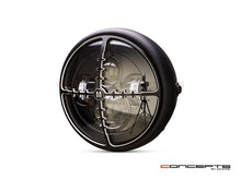 Load image into Gallery viewer, 7" Matte Black + Contrast Multi Projector LED Headlight + Cross Hairs Grill Cover