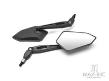 Load image into Gallery viewer, Universal Black High Quality Street Bike / Supermoto Wing Mirrors - Emarked