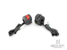 Load image into Gallery viewer, Universal Black ABS Motorcycle Control Switch Set Combo - Fits 22mm Bars