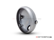 Load image into Gallery viewer, 7 INCH Raw Unpainted Metal Shorty Headlight Housing + Bezel Combo