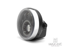 Load image into Gallery viewer, 7" Black & Chrome Universal Multi Projector LED Headlight with Halo Ring - Emarked