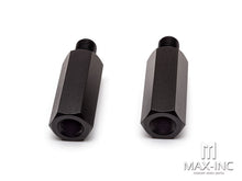 Load image into Gallery viewer, Black Metal Vertical Mirror Risers / Extenders