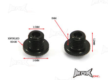 Load image into Gallery viewer, Black CNC Machined Billet Aluminium Threaded Mirror Block Off Plugs