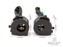 Load image into Gallery viewer, Universal Black Alloy Motorcycle Control Switch Set Combo - Fits 22mm Bars