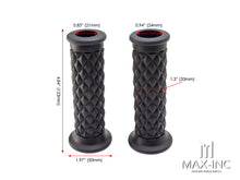 Load image into Gallery viewer, Diamond Cafe Racer Style Hand Grips - 7/8" (22mm)