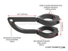 Load image into Gallery viewer, Rogue Black CNC Machined Headlight Brackets
