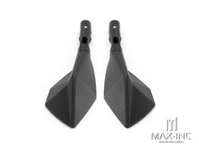 Load image into Gallery viewer, Universal Black Shorty CNC Machined Aluminum Mirrors - M8 & M10 Thread Kit