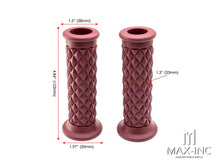 Load image into Gallery viewer, Diamond Cafe Racer Style Hand Grips - 7/8" (22mm)
