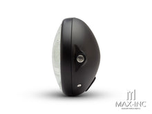 Load image into Gallery viewer, 7" Matte Black Shorty Metal Headlight - 12v / 55w Sealed Beam
