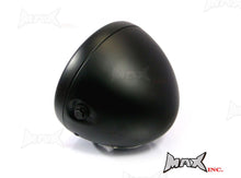 Load image into Gallery viewer, 7 INCH Matte Black Mesh Grill Metal Headlight - H4 / 55w Halogen Sealed Beam