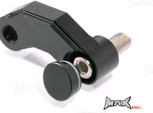 Load image into Gallery viewer, Black CNC Machined Billet Aluminum Mirror Risers / Extenders - 2 x RH M10 Thread