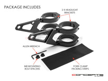 Load image into Gallery viewer, MAX-INC Blade CNC Machined Headlight Brackets