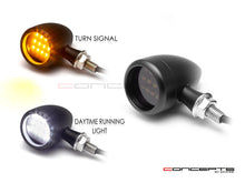 Load image into Gallery viewer, Truro Black CNC Machined Billet Alum Integrated LED Turn Signals