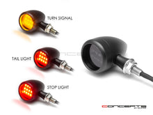 Load image into Gallery viewer, Truro Black CNC Machined Billet Alum Integrated LED Turn Signals