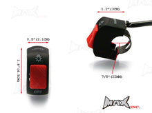 Load image into Gallery viewer, Universal Auxiliary Light Handlebar Mount On/Off Switch - Fits 7/8(22mm)