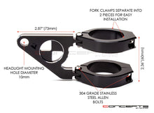 Load image into Gallery viewer, MAX-INC Beemer Shorty CNC Machined Headlight Brackets