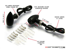 Load image into Gallery viewer, MAX Chubby Matte Black Machined Aluminium Micro LED Indicators / Turn Signals