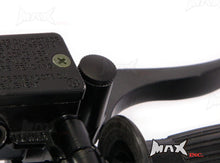 Load image into Gallery viewer, Black CNC Machined Billet Aluminium Threaded Mirror Block Off Plugs