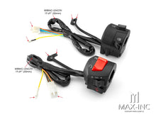 Load image into Gallery viewer, Universal Black ABS Motorcycle Control Switch Set Combo - Fits 22mm Bars