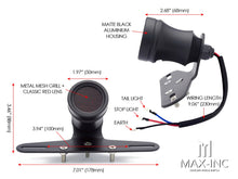 Load image into Gallery viewer, Black Alloy Mesh Grill LED Stop / Tail Light