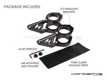 Load image into Gallery viewer, MAX-INC Beemer Shorty CNC Machined Headlight Brackets