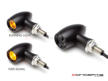 Load image into Gallery viewer, MAX LADZ Black CNC Machined Alum Mini LED Indicators / Turn Signals + Running Lights
