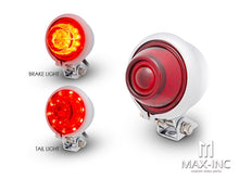 Load image into Gallery viewer, Mini Bates Style LED Stop / Tail Light - Red Lens