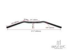 Load image into Gallery viewer, Black Alloy Cafe Racer Drag Bars - 7/8 (22mm)