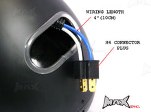 Load image into Gallery viewer, 7 INCH Matte Black Mesh Grill Metal Headlight - H4 / 55w Halogen Sealed Beam