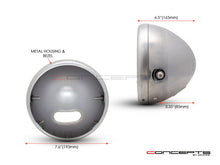 Load image into Gallery viewer, 7 INCH Raw Unpainted Metal Headlight Housing + Bezel Combo